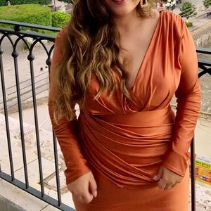 Amelia couture long sleeve dress